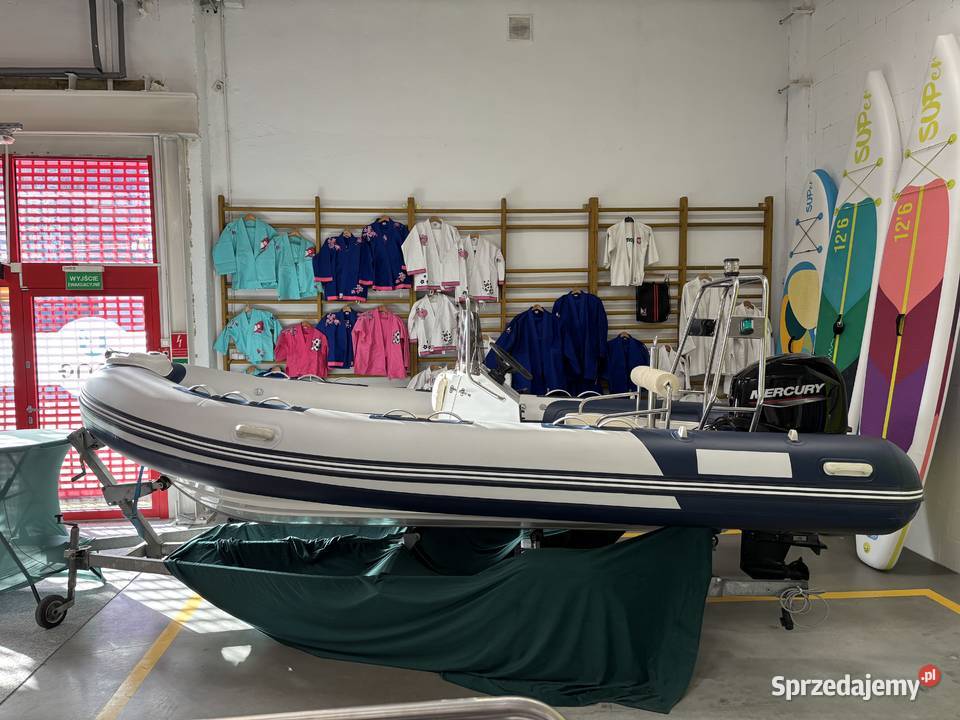 Łódź hybrydowa RIB Uone U480 z silnikiem Mercury Poznań sprzedam