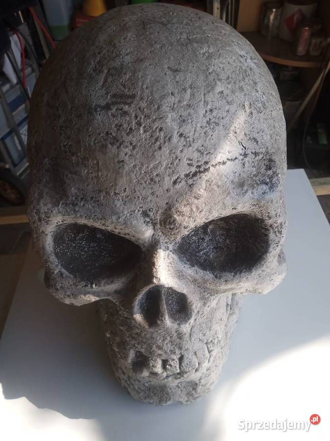 Czaszka Halloweenowa LED Dekoracyjna Duża wys 55 Warszawa