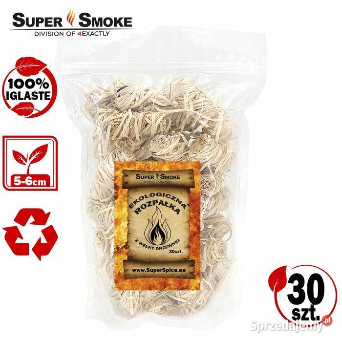 Rozpałka Ekologiczna Super Smoke 30 Sztuk Pozostałe Białystok sprzedam