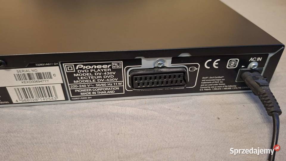 Pioneer DV430V Odtwarzacz DVD CD HDMI Stan małopolskie
