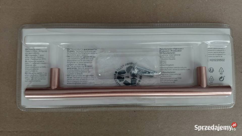 Uchwyt meblowy GoodHome Annato T 220 mm miedź Częstochowa sprzedam