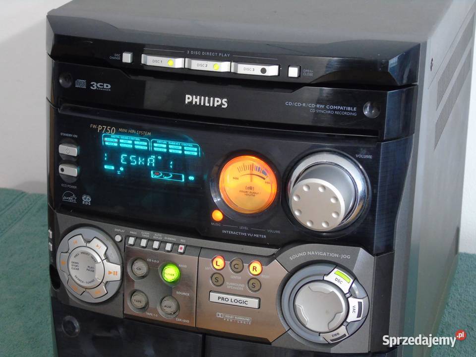 Wieża Philips FWP750 CD AUX RDS DOSTAWA Jasło