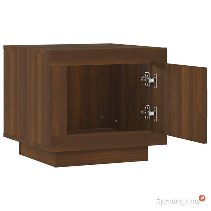Stolik kawowy brązowy dąb 51x50x45 materiał Warszawa