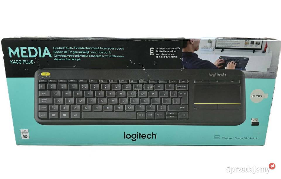 Klawiatura bezprzewodowa Logitech K400 Plus Elbląg