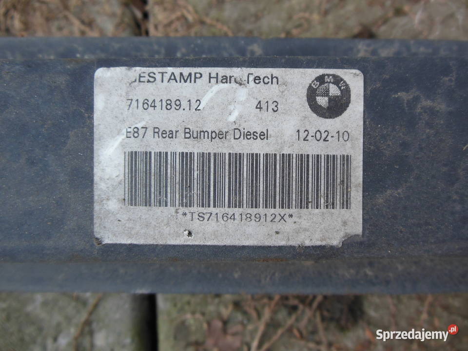 BELKA ZDERZAKA TYŁ TYLNA WZMOCNIENIE 716418912 osobowe Kozy