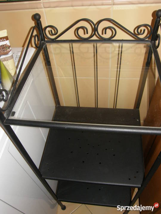 Regały metaloplstykaszkło Ikea seria EKNE Szczecin