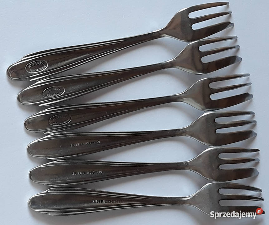 Widelczyki deserowe BAKELIT Gerlach sztućce PRL