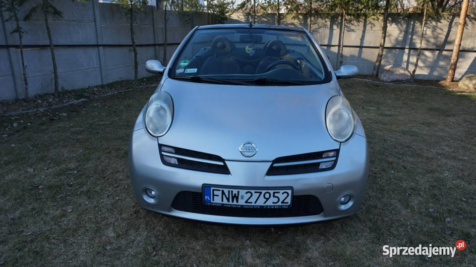 Nissan Micra Kabriolet zarejestrowany światła przeciwmgielne lubuskie Zielona Góra