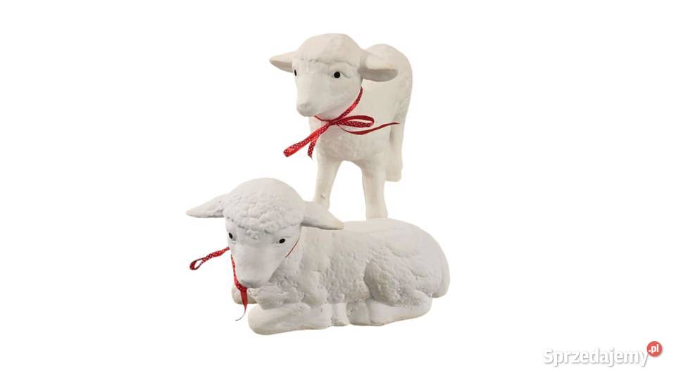 Baranek wielkanocny owieczka gipsowa komplet sprzedam