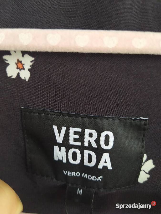 czarna marynarka w kwiatki Vero Moda M kolorowy Garsonki i kostiumy