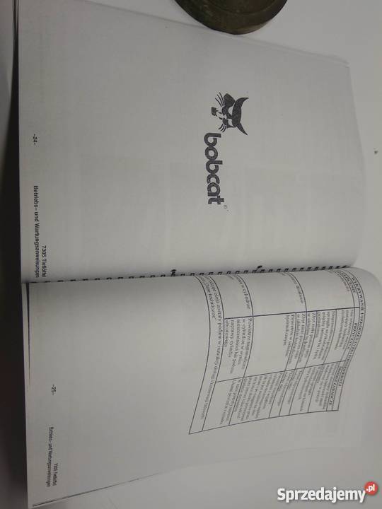 bobcat instrukcja obsługi i konserwacji łyżki
