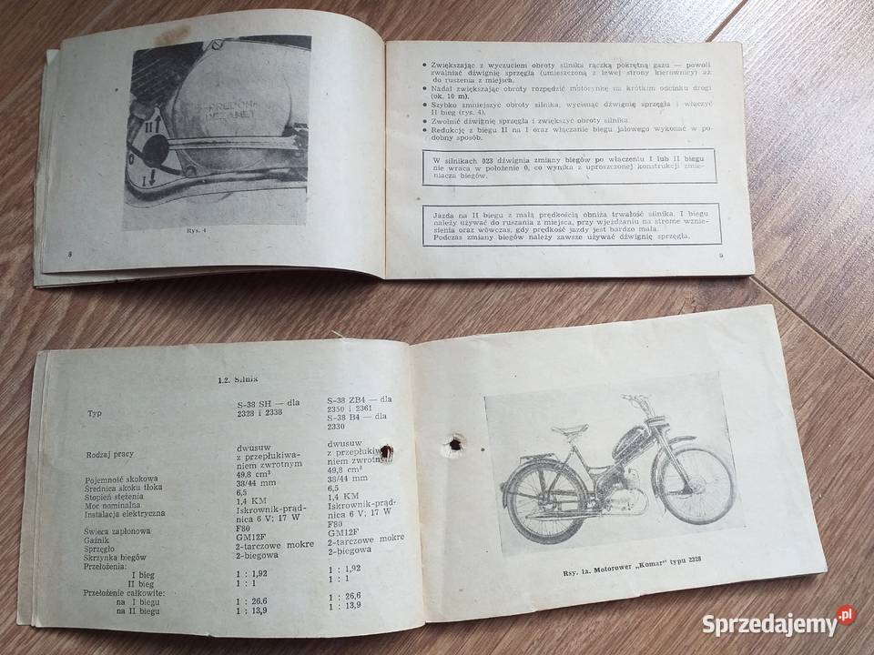 Motorynka Komar instrukcje