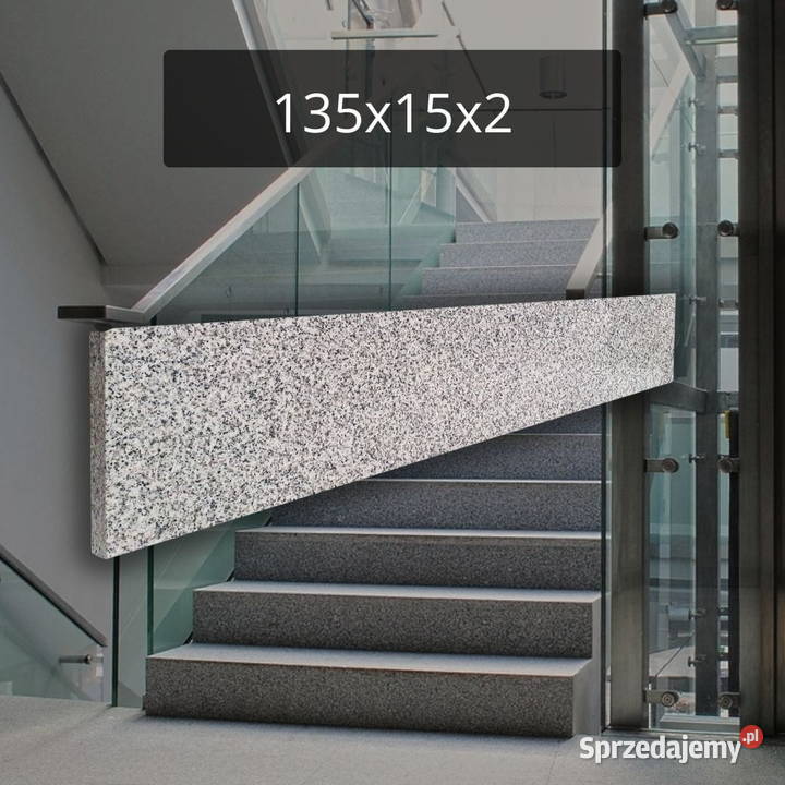 Podstopnica granitowa szara G603 Bianco Cristal Tczew