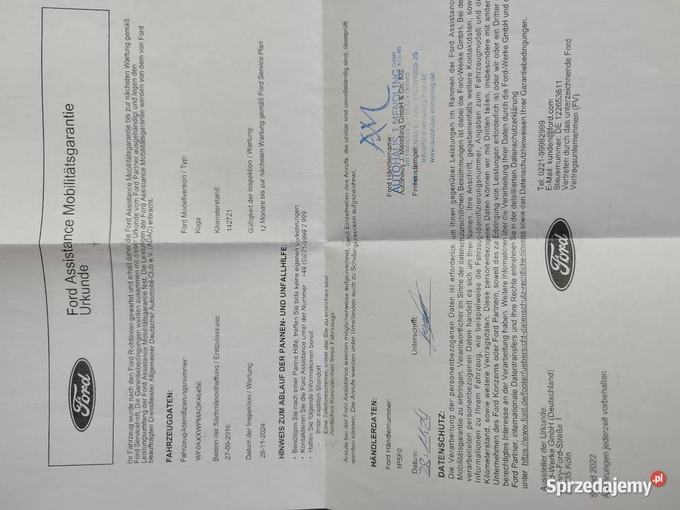 Kuga 2016 15 Ecoboost Bezwypadkowy Serwisowany Starogard Gdański