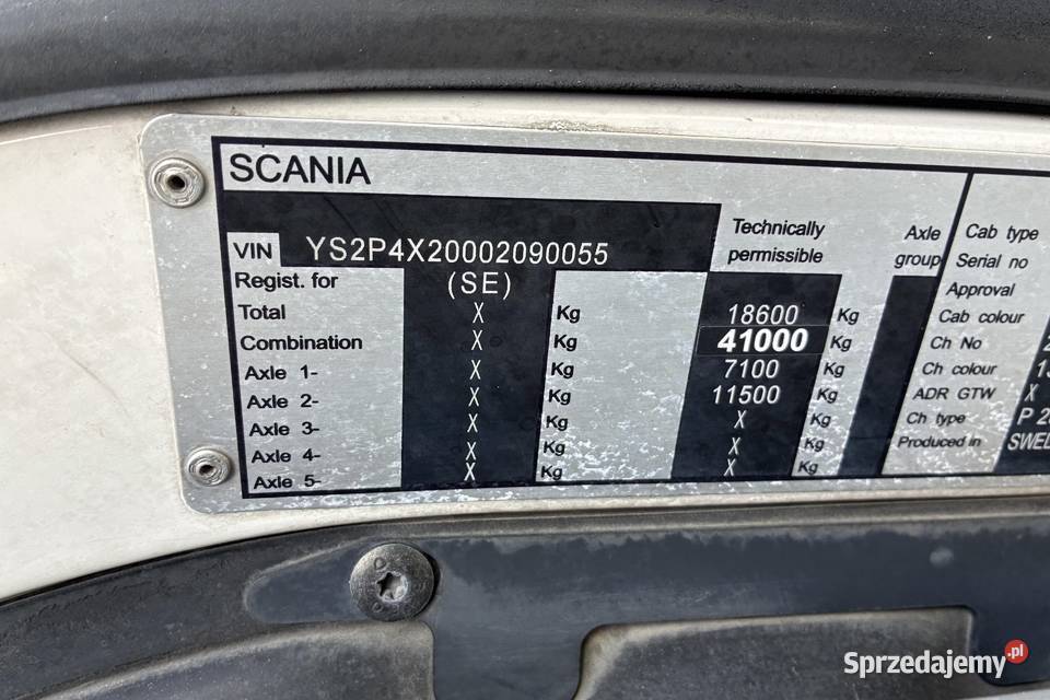 Scania P280 śmieciarka JOAB 14 m3 Euro 6