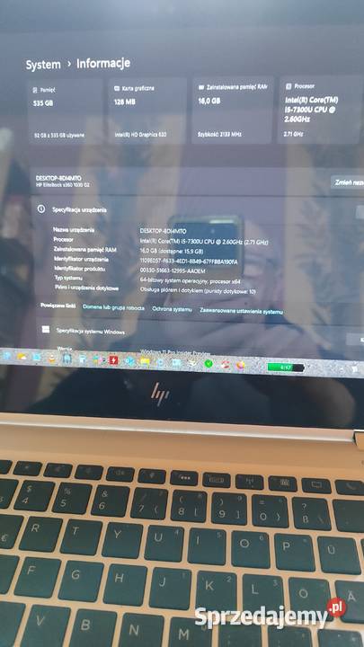 Sprzedam Hp Elitebook x360 1030 G2 Częstochowa