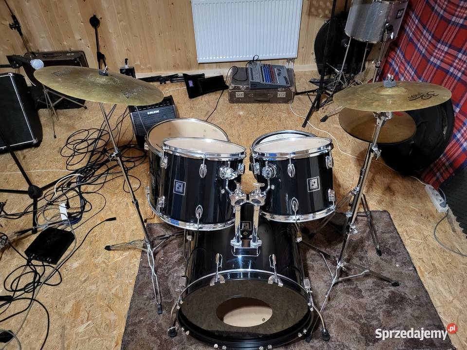 Perkusja Sonor kompletny zestaw nastrojonydowóz akustyczne Muzyka Słupca