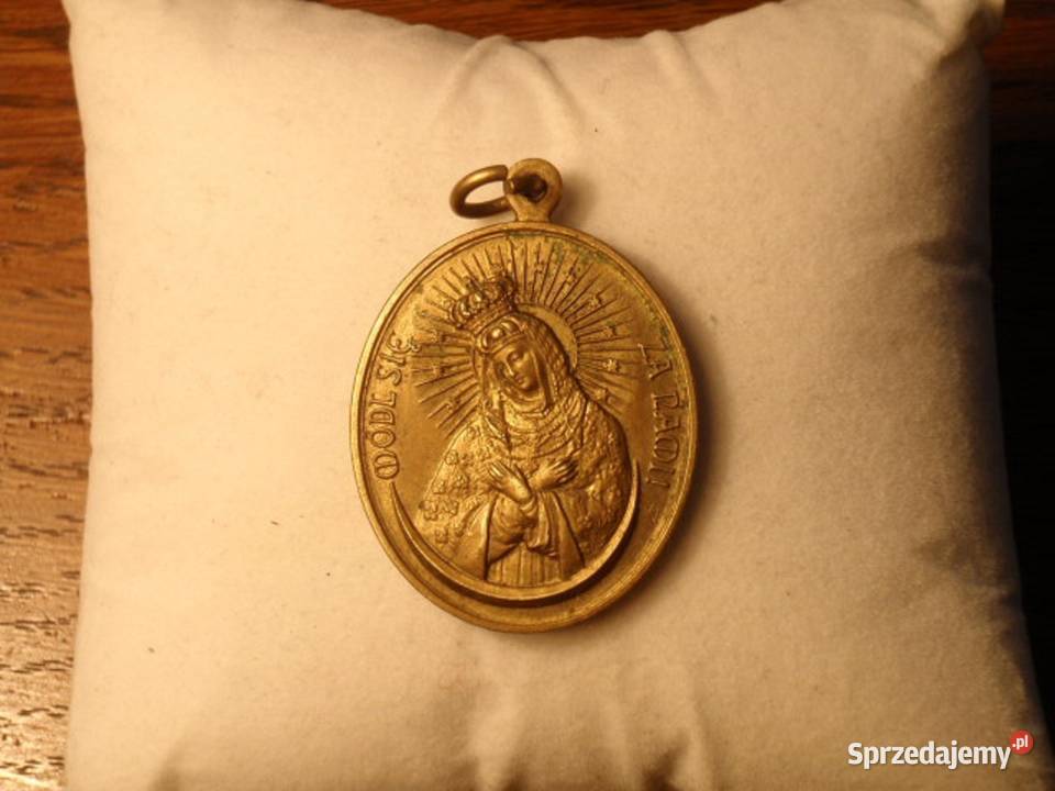 Ryngraf wojskowy i medal z wiz Matki Bozej