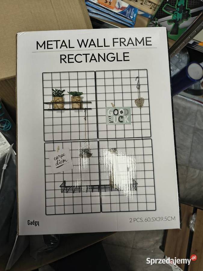 Zestaw dwóch czarnych metalowych kratek Pozostałe Budzyń