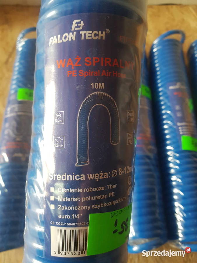 WĄŻ SPIRALNY 10m powietrza do kompresora olejowy Elektryczne Głogowa