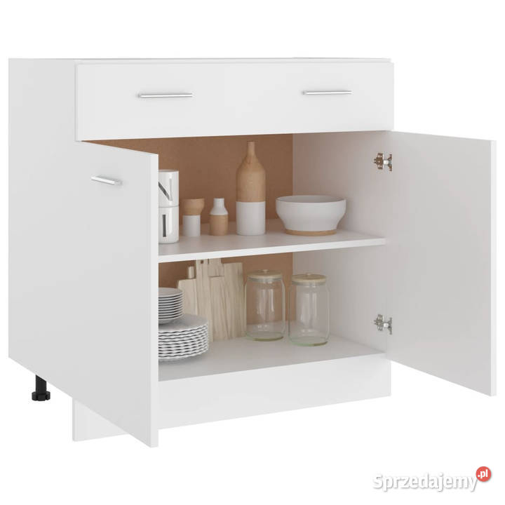 Szafka z szufladą biała 80x46x815 WM801236 mazowieckie