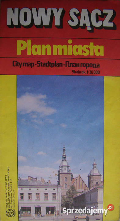NOWY SĄCZ. Plan miasta. 1992 Limanowa - Sprzedajemy.pl