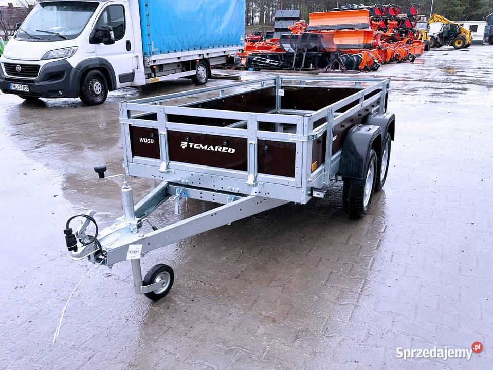 Przyczepka TEMARED WOOD 26122 KIPP DMC 750 burty Cegielsko