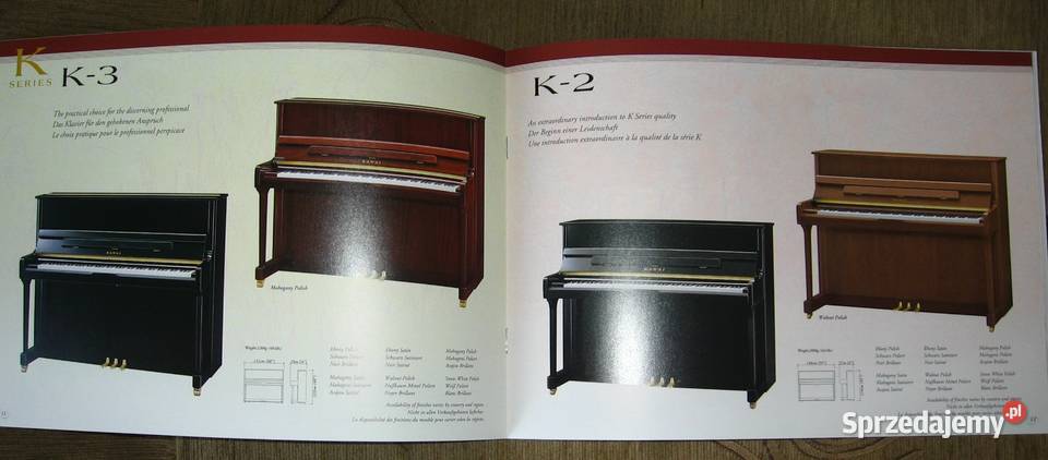 Kawai K Series Professional Upright Pianos Kępice