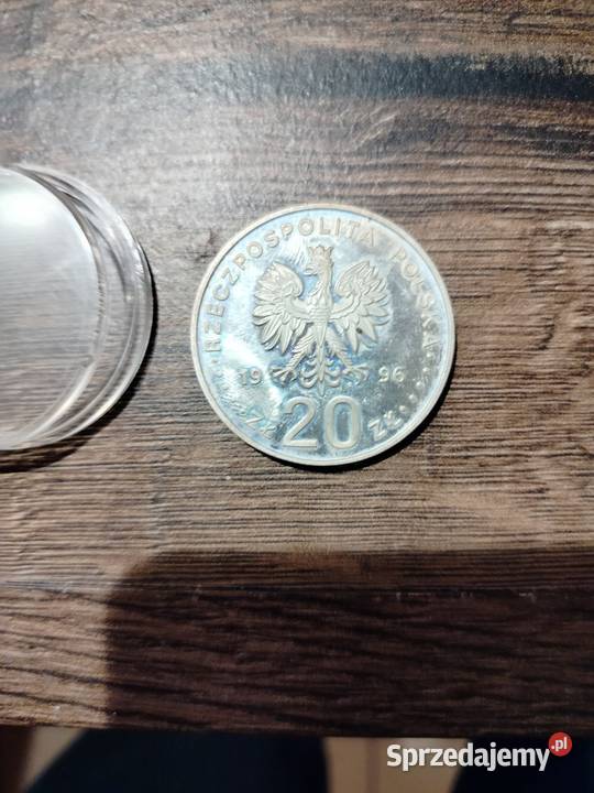 Srebrna Moneta kolekcjonerska 20 z 1996r IV wiek kujawsko-pomorskie Inowrocław