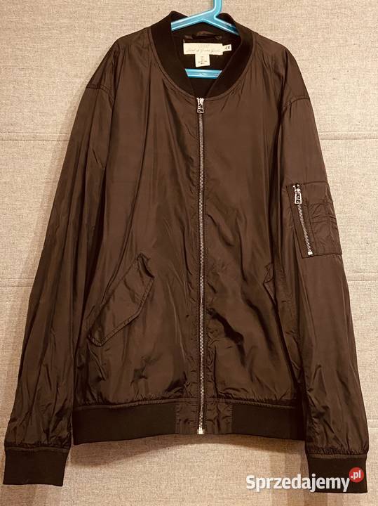 Męska czarna kurtka bomberka HM rozmiar L Kurtki i płaszcze mazowieckie Żyrardów