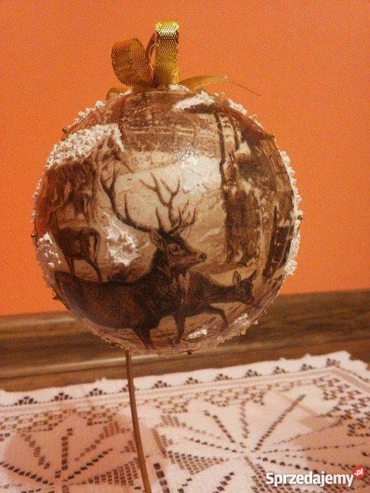 Bombki świąteczne decoupage Kraków