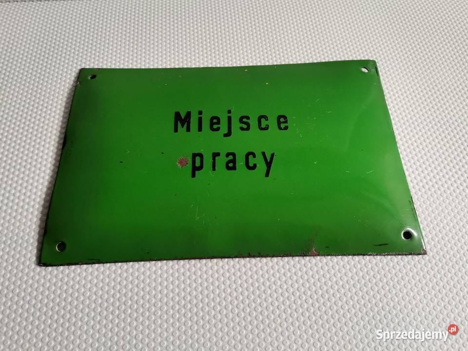 Stara tablica tabliczka informacyjna Miejsce śląskie Katowice