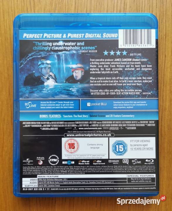 Sanctum Sanctum 3D Bluray En 2011 James Cameron