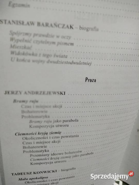 Lektury wiersze 7b polski antykwariat szkolny mazowieckie Warszawa