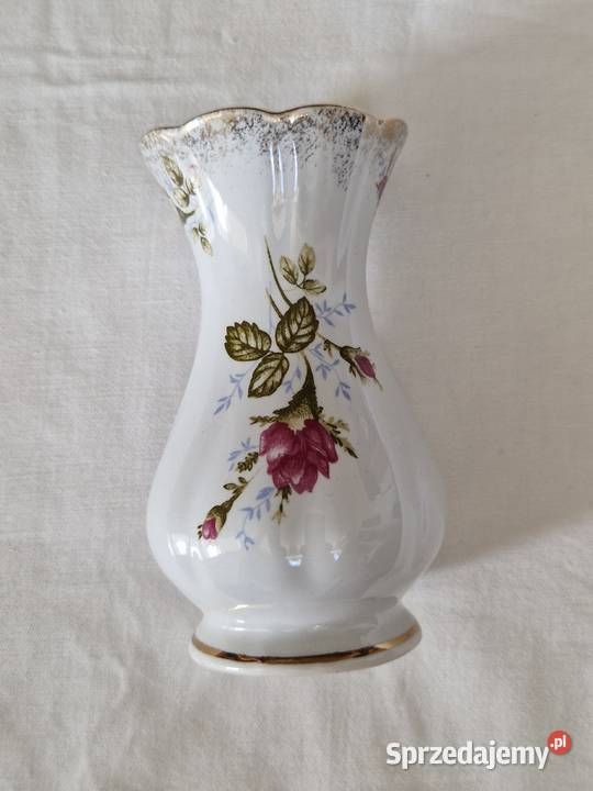 Wazonwazonik porcelanowy IWONA Chodzież vintage biały Warszawa