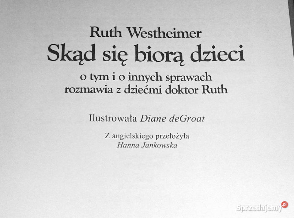 Skąd sie biorą dzieci Ruth Westheimer