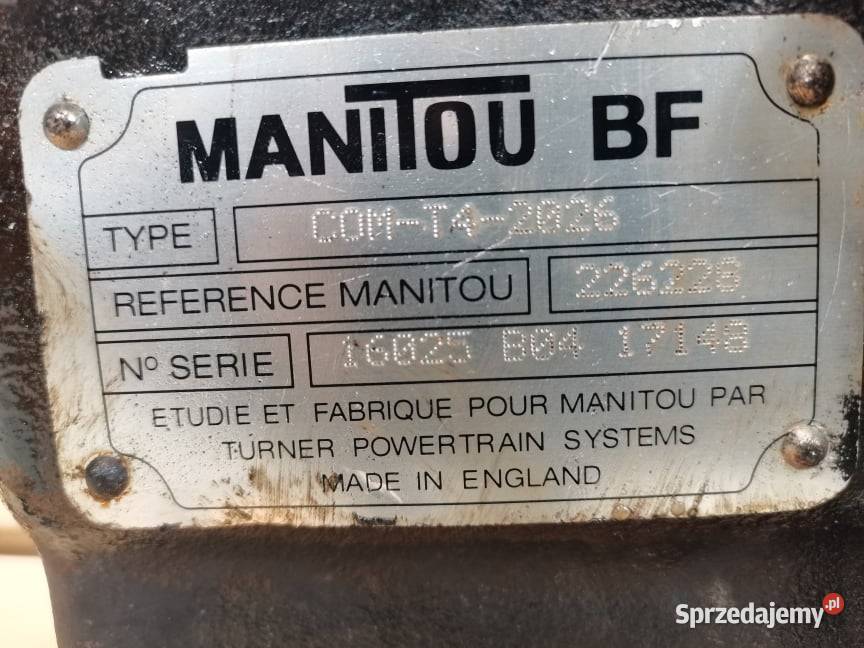 Skrzynia biegów Manitou MT 1840 COMT42026 Wilkowo sprzedam
