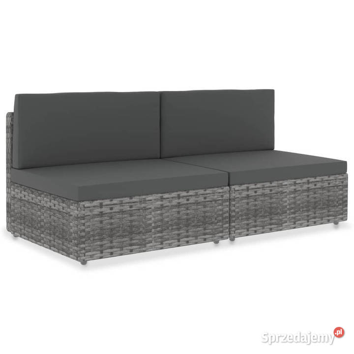 Sofa modułowa 2osobowa rattan PE szara WM49523 mazowieckie Warszawa