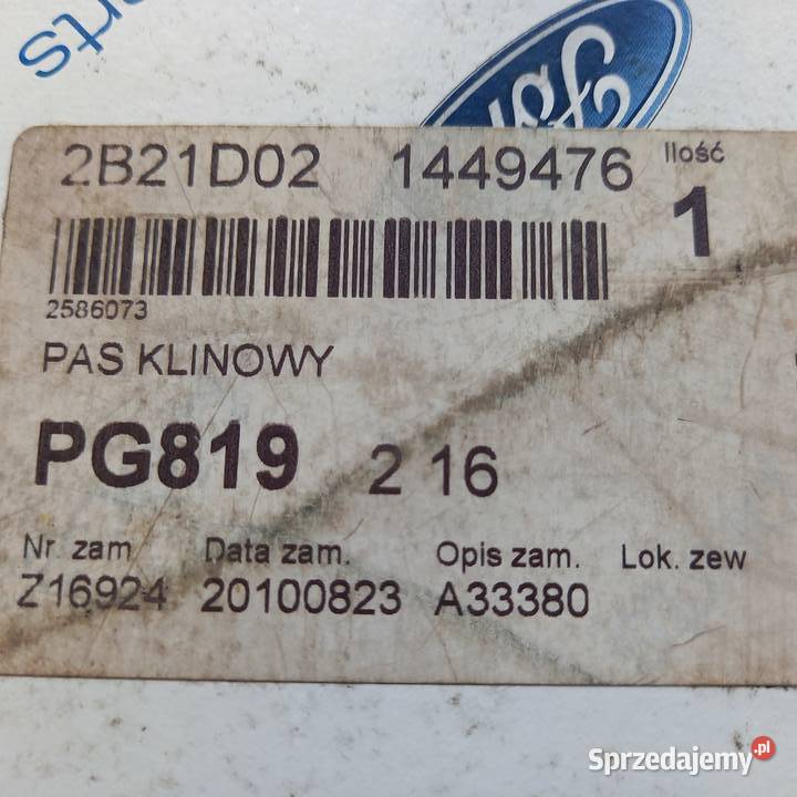 1449746 Pasek klinowy Tr06 dostawcze Kraków sprzedam