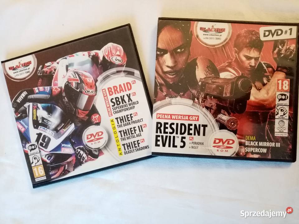 Pełne wersje Resident Evil 5 i trylogii Thief Komputerowe PC Katowice