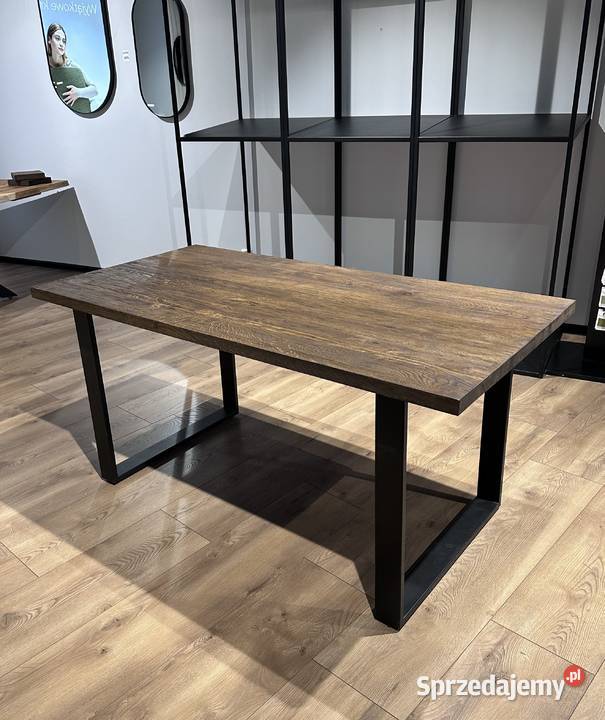 Stół dębowy 80x160 rozkładany 2x40 Orzech Edgar 76cm Katowice sprzedam