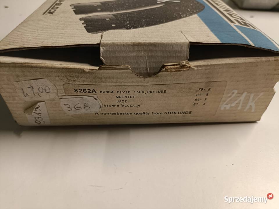 Honda Civic 1300 Prelude TYLNE SZCZĘKI HAMULCOWE Rudka