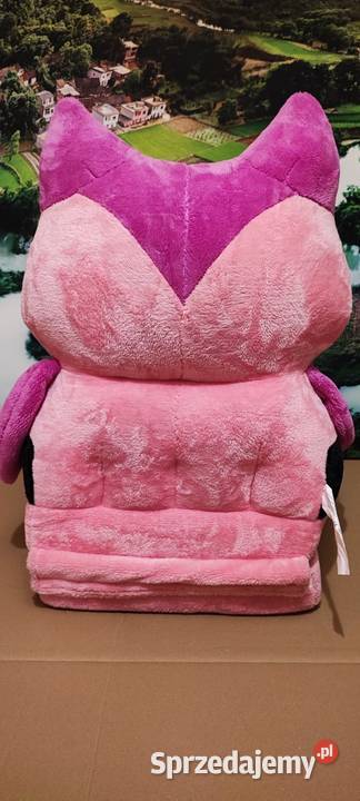 Dziecięcy pluszowy fotelik Smyk 2w1 Różowa Sowa Kraków
