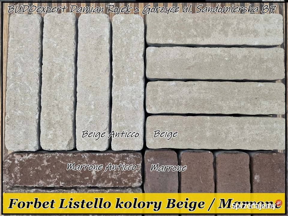 Kostka brukowa Forbet LISTELLO mix Silver Piryt Gorzyce