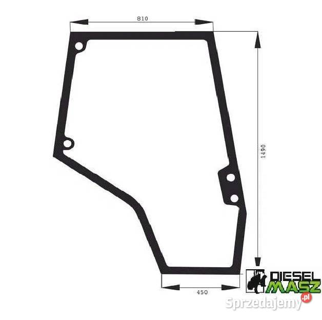 Szyba drzwi LEwa Massey Ferguson Zbuczyn