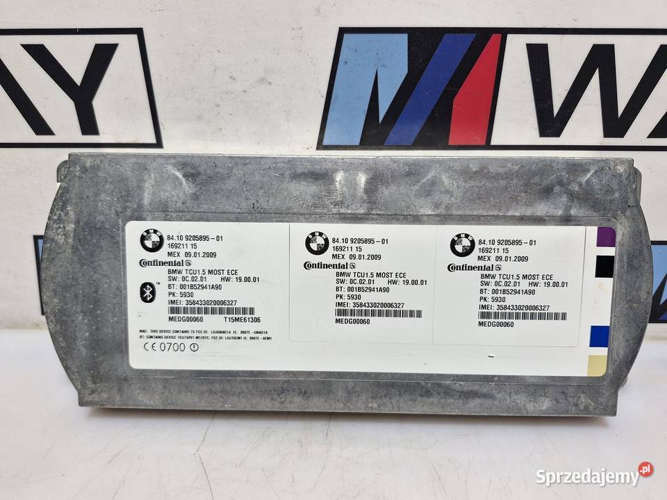BMW E90 E91 MODUŁ STEROWNIK BLUETOOTH 9205895