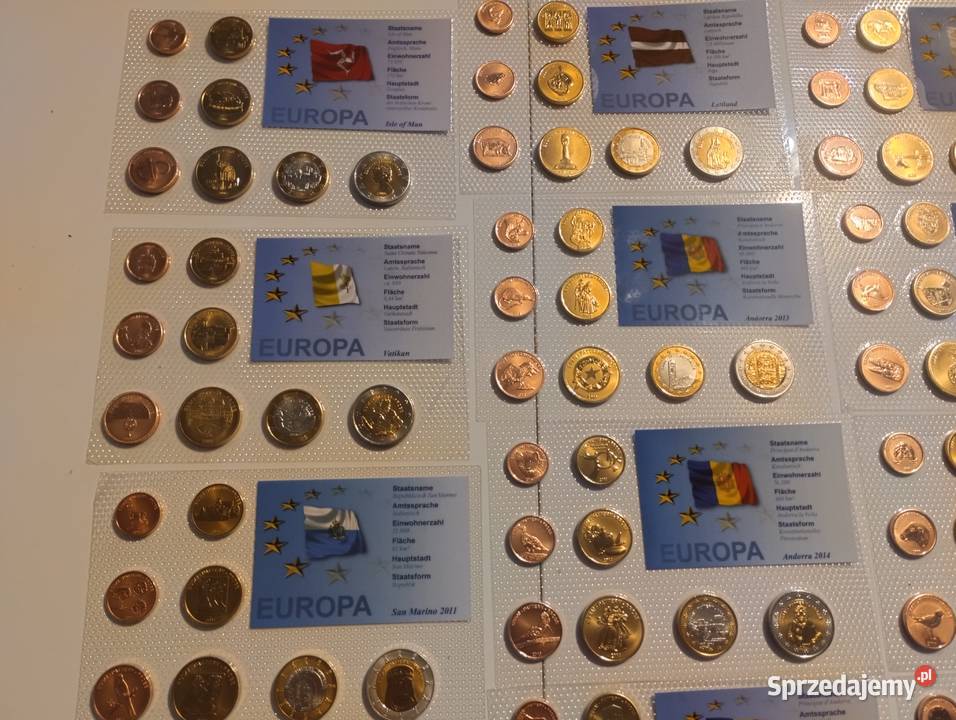 zestaw euro próby POLSKA i inne kraje Białystok sprzedam