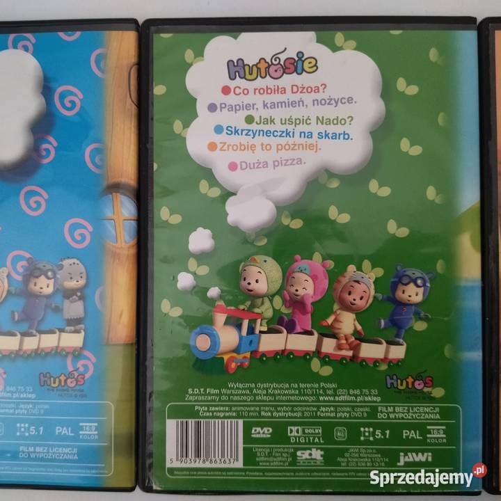 Hutosie bajki DVD 3 bez przemocy w stylu Kultura i Rozrywka Wrocław sprzedam