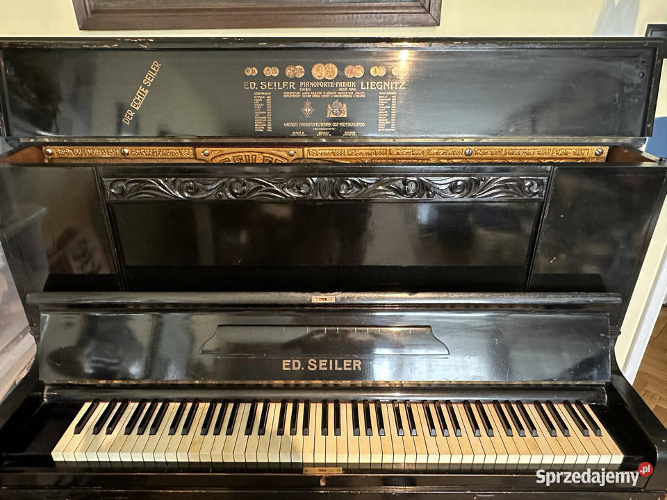 Pianino Ed Seiler z 1928 r Warszawa Saska Kępa Instrumenty klawiszowe i MIDI