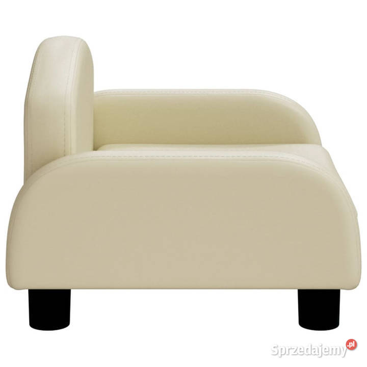 Sofa dzieci kremowa 50x40x30 sztuczna skóra Warszawa sprzedam